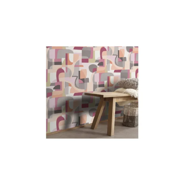 Papier Peint ERISMANN Collection GENTLE 10432-06 Rose gris