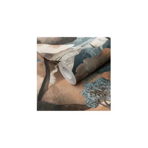 Papier Peint ERISMANN Collection GENTLE 10433-19 Bleu terracotta