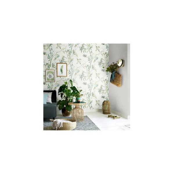 Papier Peint ERISMANN Collection MARTINIQUE 10388-07 Vert