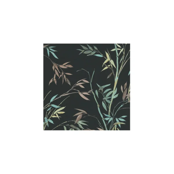 Papier Peint ERISMANN Collection MARTINIQUE 10388-15 Fond noir