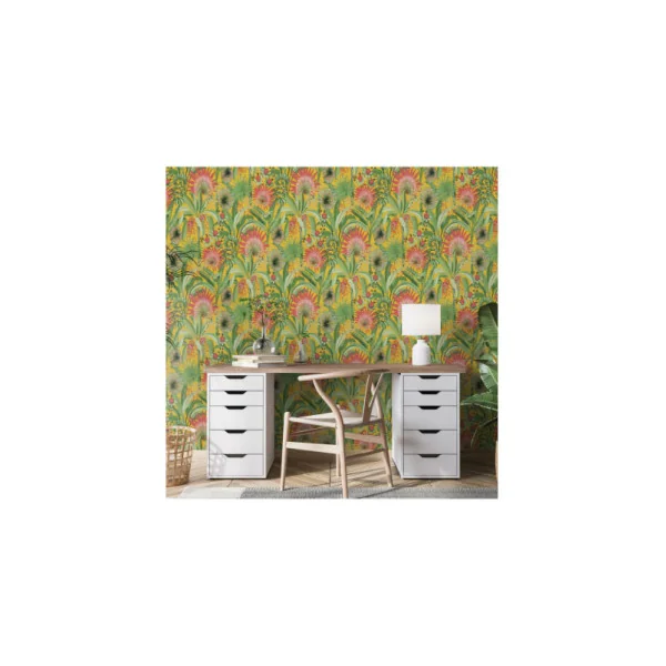 Papier Peint ERISMANN Collection MARTINIQUE 10390-20 Jaune