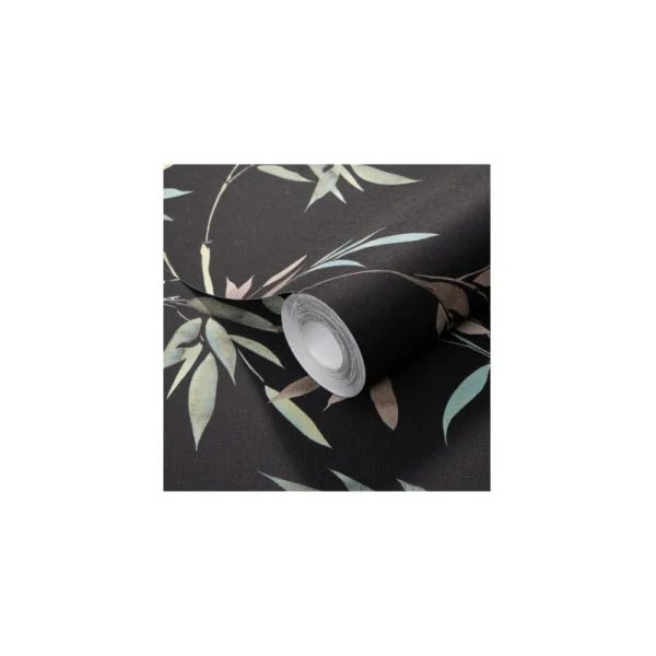 Papier Peint ERISMANN Collection MARTINIQUE 12188-15 Fond noir