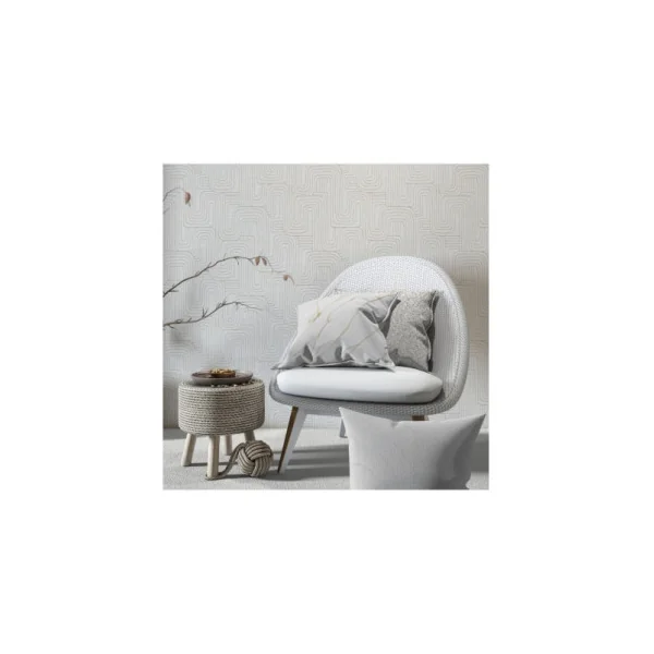 Papier Peint ERISMANN Collection OPUS 10461-31 Gris argent