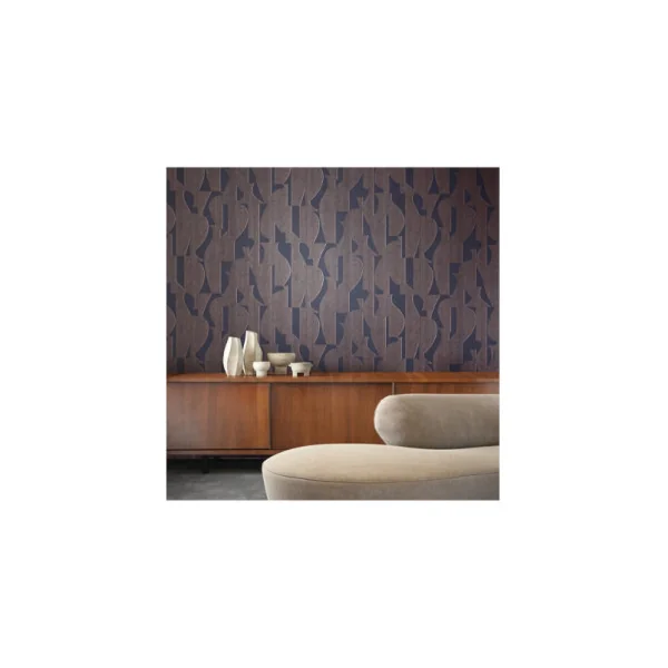 Papier Peint MASUREEL Collection Terra Tasos Chocolate (70cm) TER304
