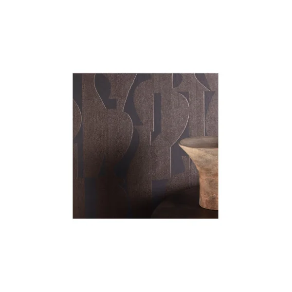 Papier Peint MASUREEL Collection Terra Tasos Chocolate (70cm) TER304