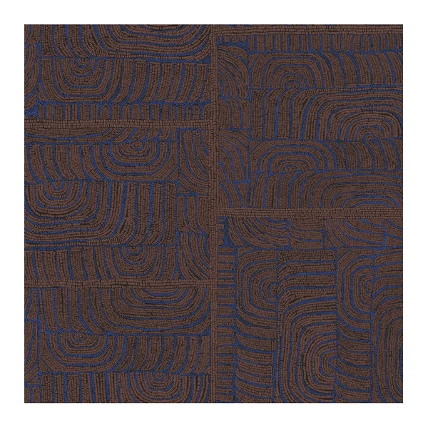 Papier Peint MASUREEL Collection Terra Tehani Indigo (70cm) TER505