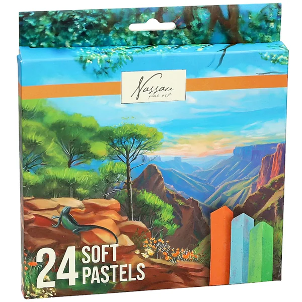 Pastels tendres 24 pièces