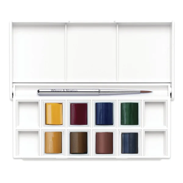 Peinture aquarelle Cotman Winsor & Newton 8 1/2 godets "Paysage"