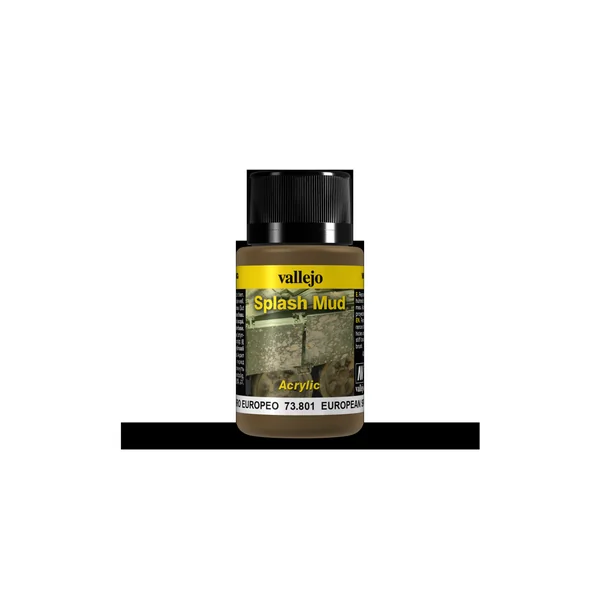 Peinture effets temps 40 ml : projections boue européenne
