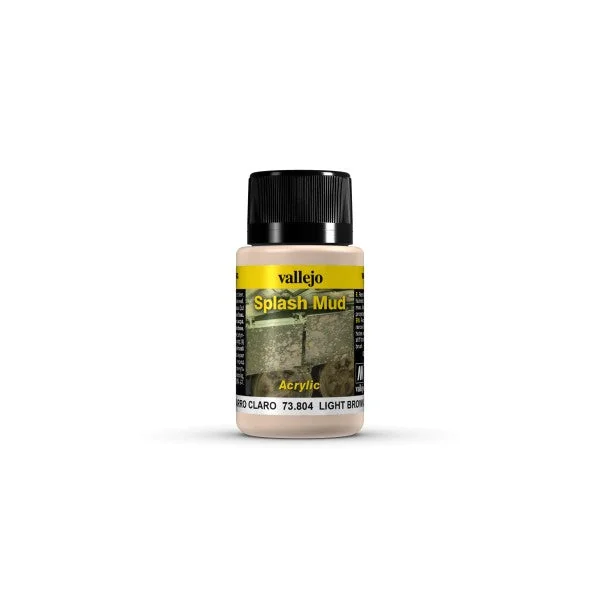 Peinture effets temps 40 ml : projections boue marron clair