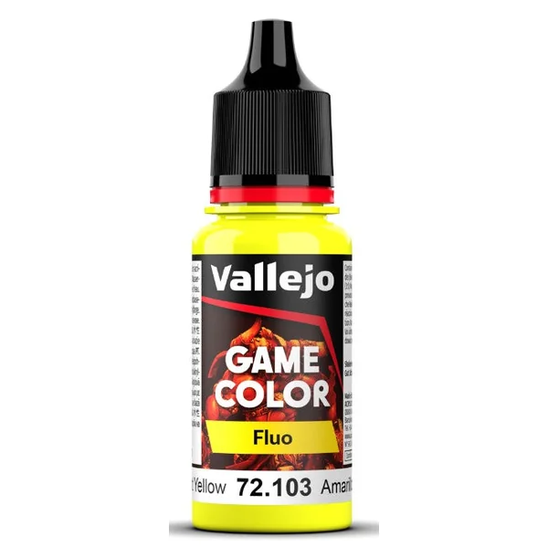 Peinture Game Color Fluo 18ml - 8 couleurs