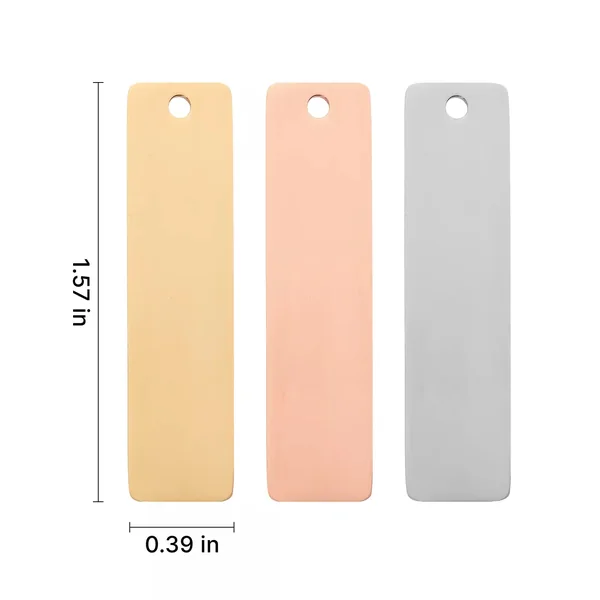 Pendentif barre en acier inoxydable (30 pièces)