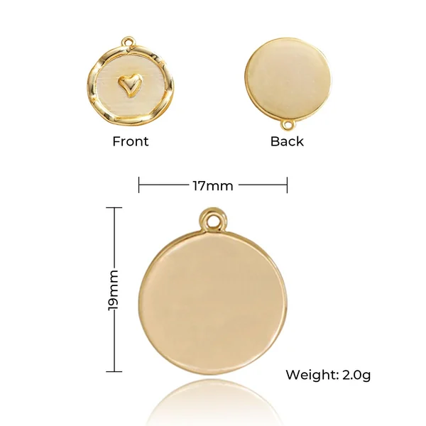 Pendentif plaqué or 14 carats / 18 carats