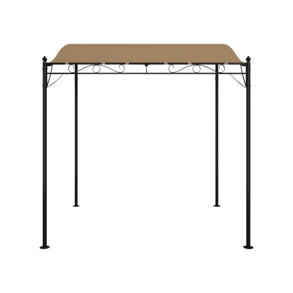 Pergola de Jardin 2,30x2x2,55m Tonnelle de Jardin Taupe Tonnelle Terrasse