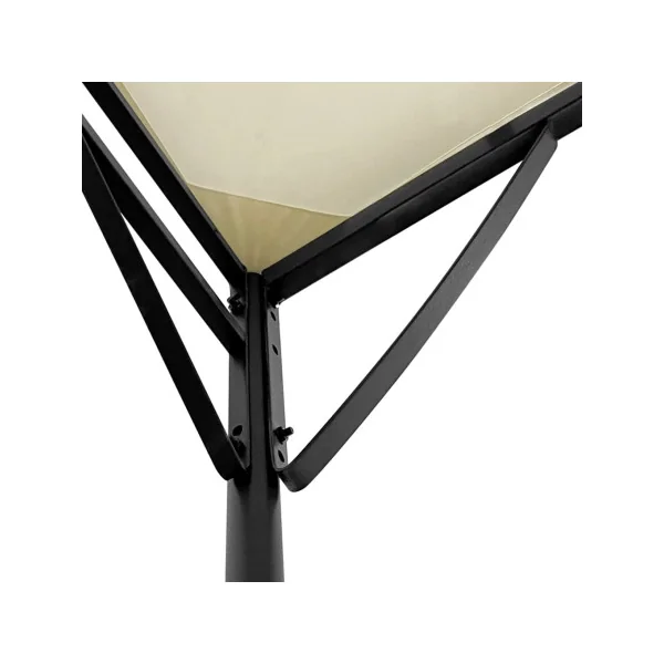 Pergola de Jardin 4x3x2,55m Tonnelle de Jardin Crème Tonnelle Terrasse