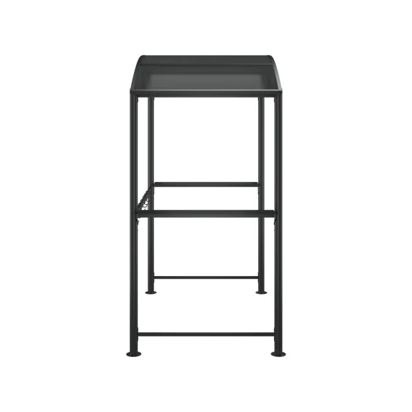 Pergola de Jardin Abri Barbecue Gazebo BBQ Anthracite avec Etagères