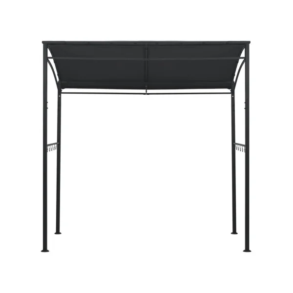 Pergola de Jardin Abri Barbecue Gazebo BBQ Anthracite Toit Tissu