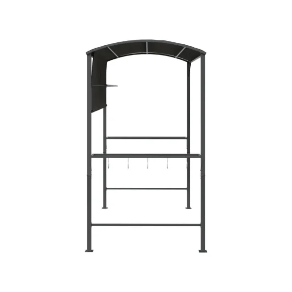 Pergola de Jardin Tonnelle Jardin Abri Pour l'Extérieur Anthracite Toit Tissu