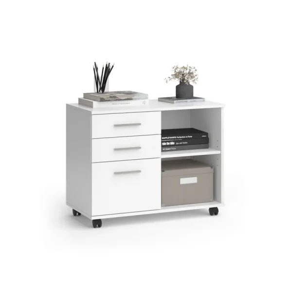 Petit Meuble Bureau Mobile Rangement Bureau de chambre Meuble Blanc