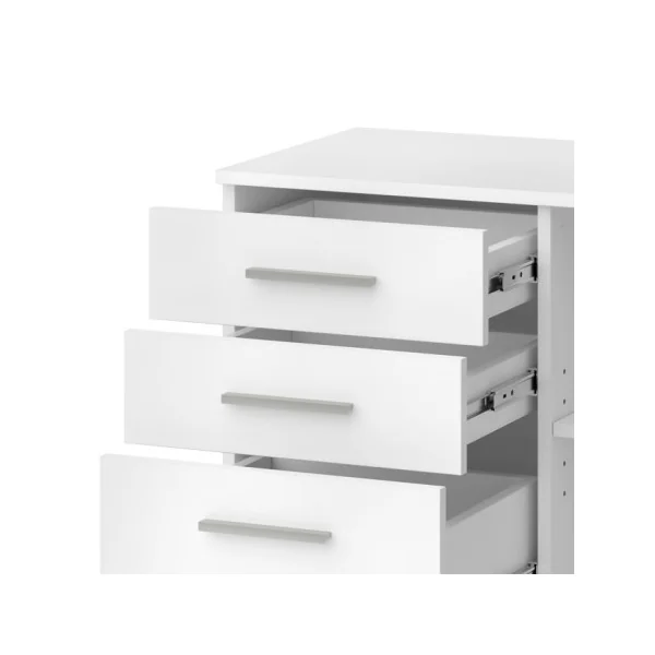Petit Meuble Bureau Mobile Rangement Bureau de chambre Meuble Blanc