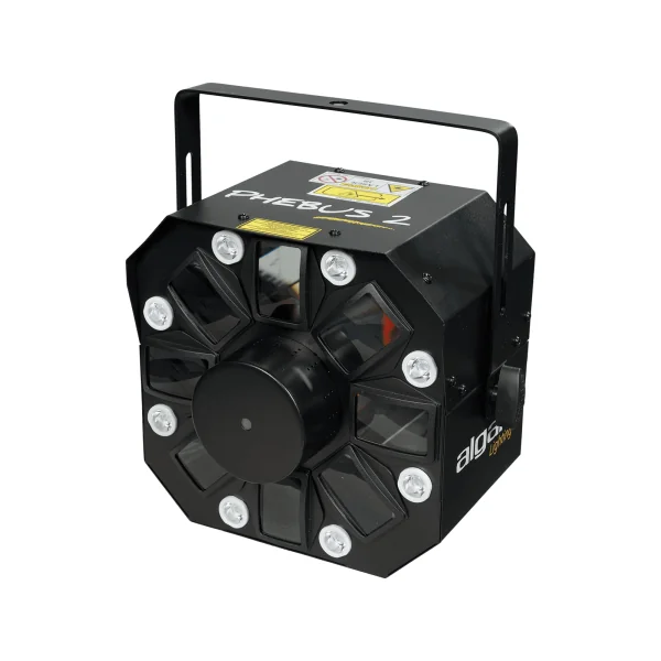 PHEBUS2 ALGAM LIGHTING - Projecteur LED/Laser 3-en-1 Derby Strobe Wash