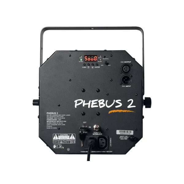 PHEBUS2 ALGAM LIGHTING - Projecteur LED/Laser 3-en-1 Derby Strobe Wash