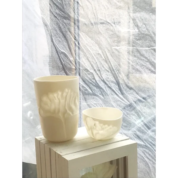 Photophore-vase en porcelaine – Jinjin Sun, Atelier Murmur