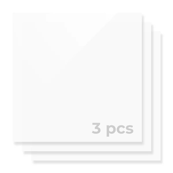 Plaque acrylique opaque blanche brillante 1/8 en plexiglas (3 pcs)