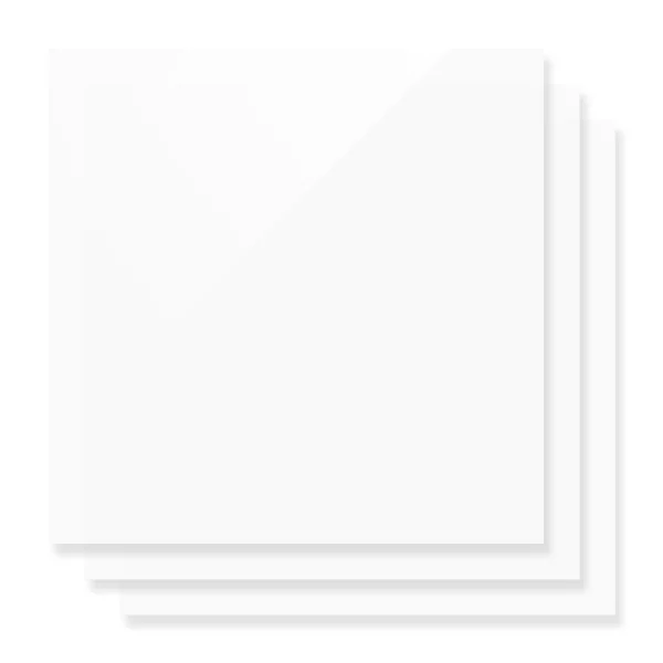 Plaque acrylique opaque blanche brillante 1/8 en plexiglas (3 pcs)