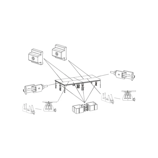 PLTS-2×1 ConteStage – Plateau de praticable 2m * 1m 750kg/M2