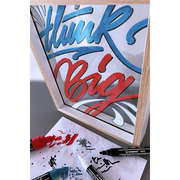 Pochette de 5 marqueurs acrylique FREE T800C- BOLD