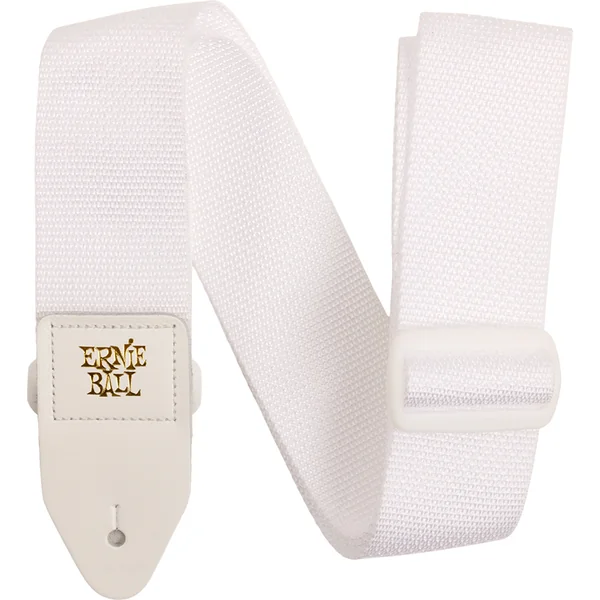 Polypro 2-inches Guitar Strap - White & White
