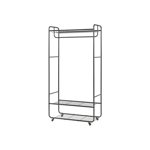Portant Industriel pour Vêtements Porte-Manteau Mobile avec Tringle
