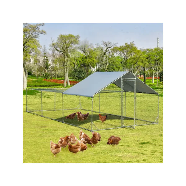 Poulailler 6x3x2m Enclos parc 18m² Poulailler Grillagé Enclos Grillagé Basse Cour