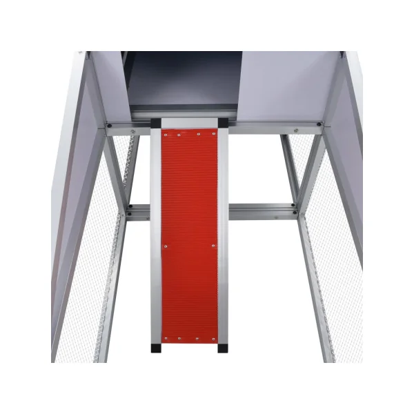 Poulailler Aluminium Poulailler ALU Cage Poule avec Enclos et Pondoir