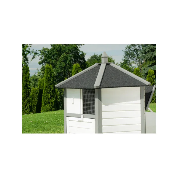 Poulailler Bondy Gris et Blanc Poulailler sur Pilotis