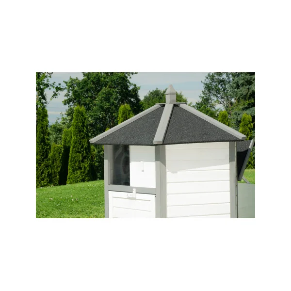 Poulailler Bondy Gris et Blanc Poulailler sur Pilotis