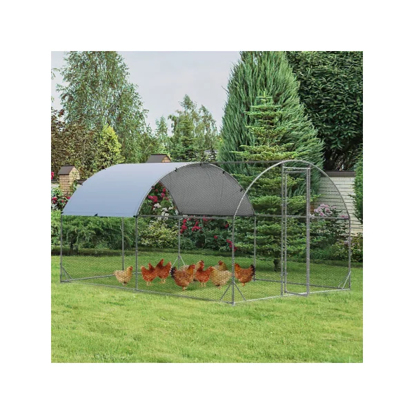 Poulailler Dôme Enclos parc 10,64m² Poulailler Grillagé Arrondi Enclos Grillagé Basse Cour