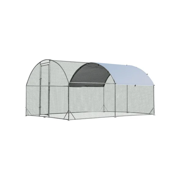 Poulailler Dôme Enclos parc 10,64m² Poulailler Grillagé Arrondi Enclos Grillagé Basse Cour
