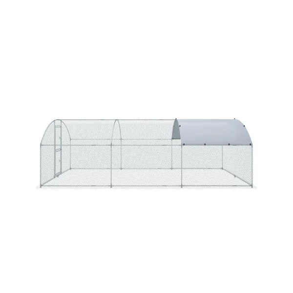 Poulailler Dôme Enclos Parc Arrondi 6x3x2m Poulailler Grillagé Arrondi 18m² Enclos Grillagé Basse Cour