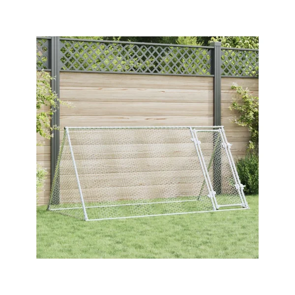 Poulailler Enclos Parc 2m Acier Galvanisé Enclos Grillagé pour Poule 2m²