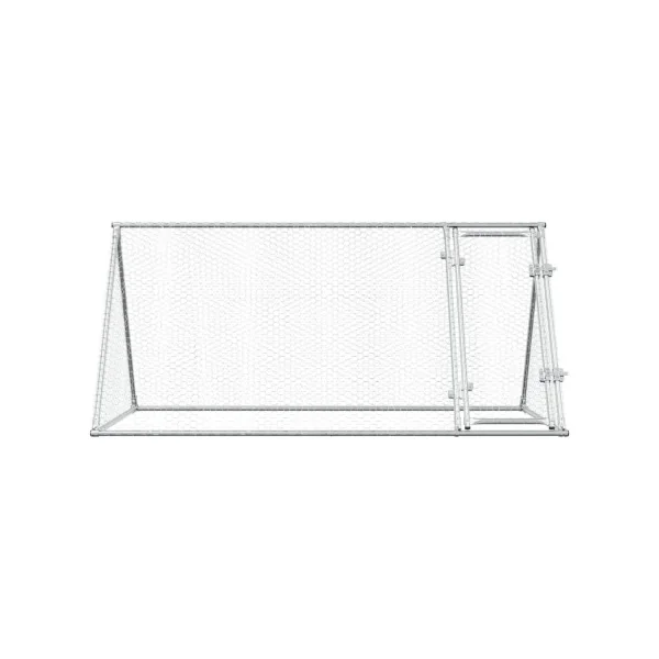 Poulailler Enclos Parc 2m Acier Galvanisé Enclos Grillagé pour Poule 2m²
