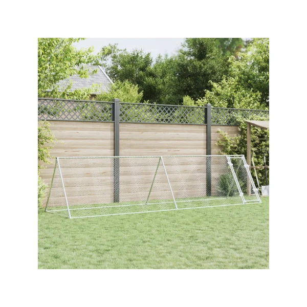 Poulailler Enclos Parc 4m Acier Galvanisé Enclos Grillagé pour Poule 4m²