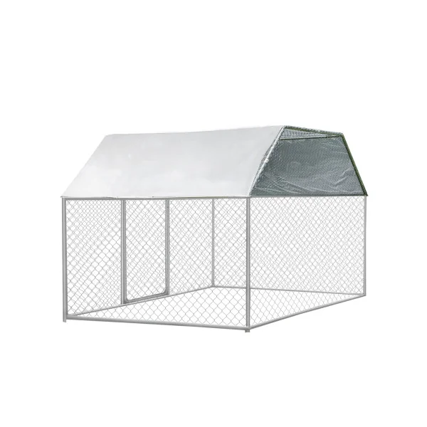 Poulailler Extérieur Enclos Parc 2x3x1,82m 6m² avec Couverture