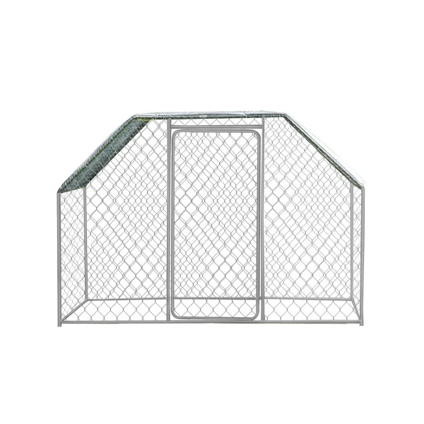 Poulailler Extérieur Enclos Parc 2x3x1,82m 6m² avec Couverture