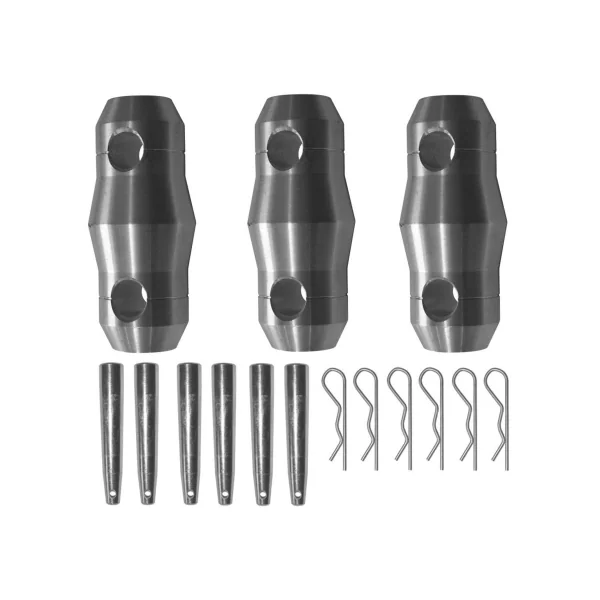PT29-025 Contestage - Poutre aluminium triangulaire Longueur : 25 cm Livré avec 1 kit de jonction