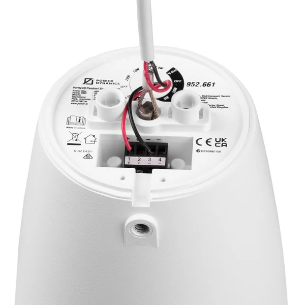 PURITY4W Enceinte suspendue 20-10-5 Watts 100 V
