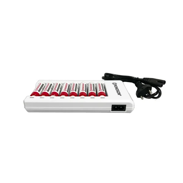 PWL8 Chargeur pour 8 accus compatible AA/AAA