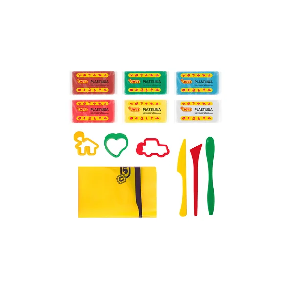 Pâte à modeler plastilina Super seau x6 50g + accessoires