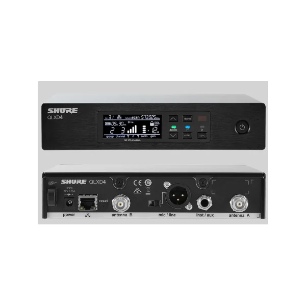 QLXD24-KSM9-K51 Shure - Système micro HF série QLXD avec Emetteur main KSM9 bande K51